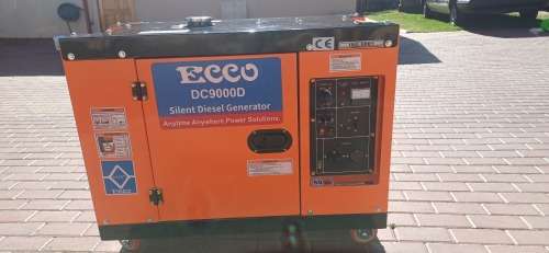 Ecco 7KW / 8.75KVA Silent Diesel Generator Single Phase (Good Secondhand/Basically Brand New)